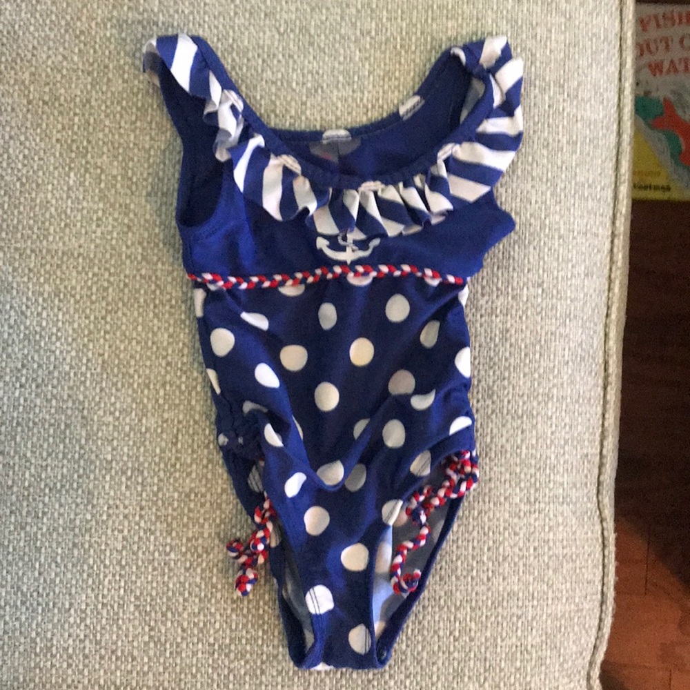 Toddler sailor swim suit